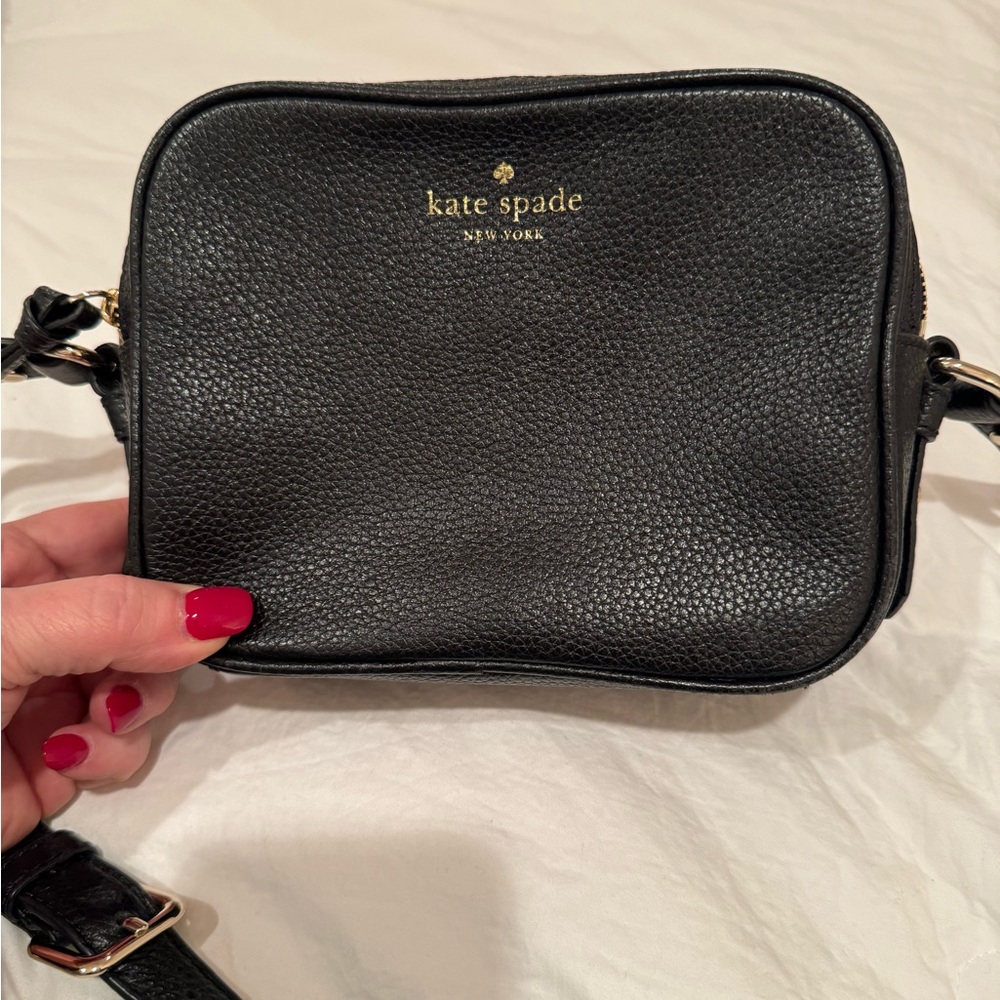 Kate Spade black leather crossbody